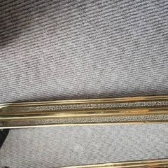 19th Cent pierced brass fender