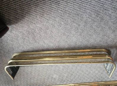 19th Cent pierced brass fender