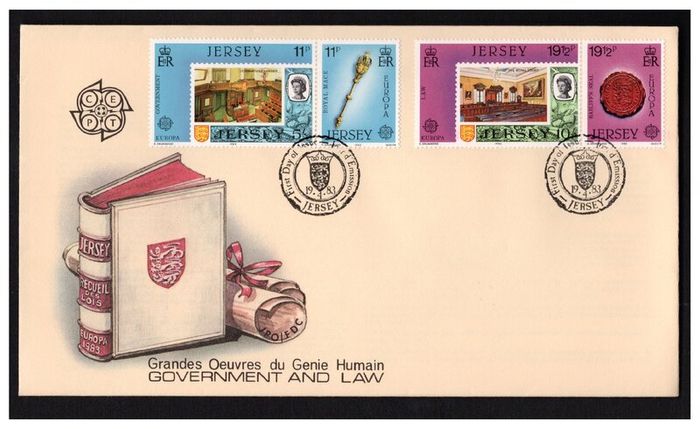 1983 Jersey Europa (Great work of Human Genius) Stamps First Day Cover (FDC)