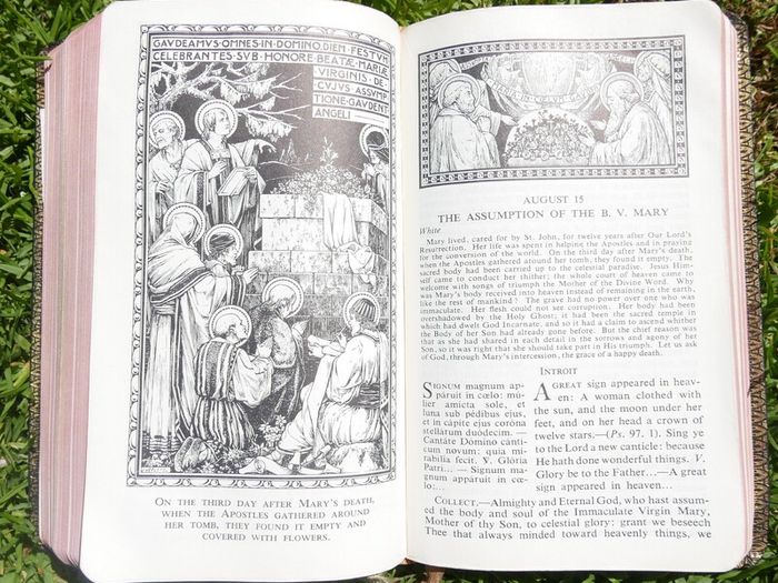 Vintage1960 The NEW MARIAN MISSAL Sylvester Juergens Regina Press Prayer Book Mass