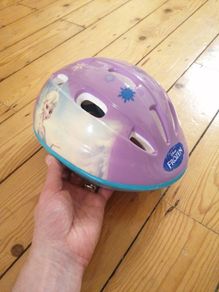 Frozen bike helmet