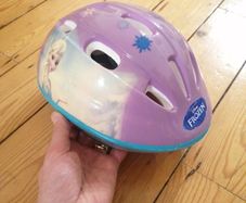 Frozen bike helmet