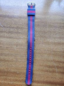 Daniel Wellington Oxford 18mm Red and Navy NATO Watch Strap. Never used