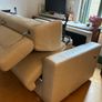 Italian Leather Sofa Bed Image 5