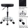 PU Leather Round Rolling Stool with Foot Rest Swivel Height Adjustment Medical Spa Drafting Salon Tattoo Work Office Massage Stools Task Chair Small AVAILABLE IN WHITE/BLACK (FREE POSTAGE) Image 5