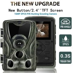 Trail Hunting Farming Farm Camera 2.4" TFT LCD Screen Outdoor Wildlife Wild Cameras 16MP 1080P Night Vision Wireless Surveillance