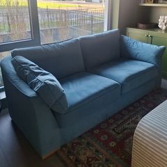 Blue Velvet Couch