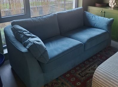 Blue Velvet Couch