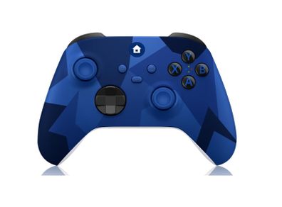 Wireless Xbox Controller for Xbox One, Xbox Series X/S, Xbox One X/S, Controller with 3.5mm headphone jack, with 2.4GHz wireless adapter, Camo Blue