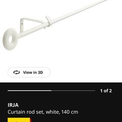 ikea irja curtain rod