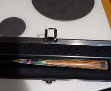 Genuine Omin 1 piece Handmade Ebony Snooker Cue & Steel Case & Mini Butt - used for a week - as new - collect