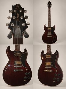 Greg Bennett Torino Tr-1 Wine Red electric guitar - SG style