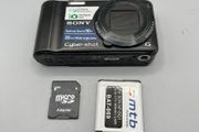 Sony Cybershot DSC-H55 Digital Camera 14MP 10x Zoom Black + SD