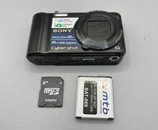 Sony Cybershot DSC-H55 Digital Camera 14MP 10x Zoom Black + SD
