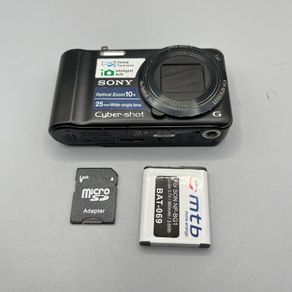 Sony Cybershot DSC-H55 Digital Camera 14MP 10x Zoom Black + SD