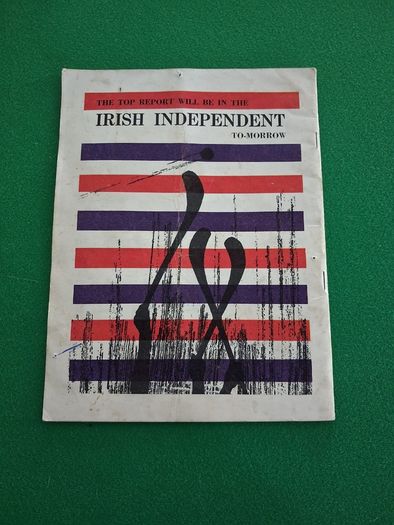 1970 All Ireland Hurling Final Match Programme