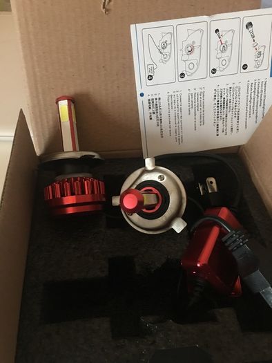 R7 Super Bright 4 Sides Emitting LED Auto Headlight DC9-36V 80W 8000Lumen 6000K H4 H7 Car Bulbs(Pack for 2)