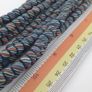 Vintage Afircan Style MultiColor Stripe Blue 7mm-8mm Glass beads Necklace Strand Image 6