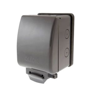 Click Aqua Single IP66 Socket