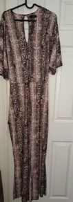 Snake print jumpsuit