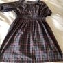 Gorgeous new BNWT Dress by French designer Sessun  M 10 black check cute boho Image 5