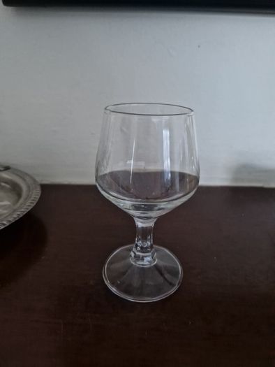 vintage glasses on tray