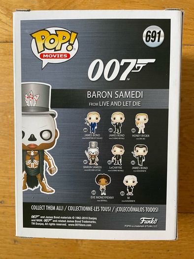 James Bond Funko Pop. Baron Samedi #691