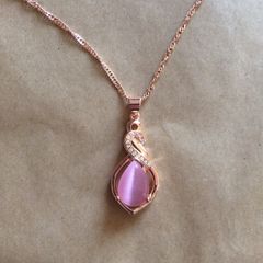 Ladies Rose Gold Necklace
