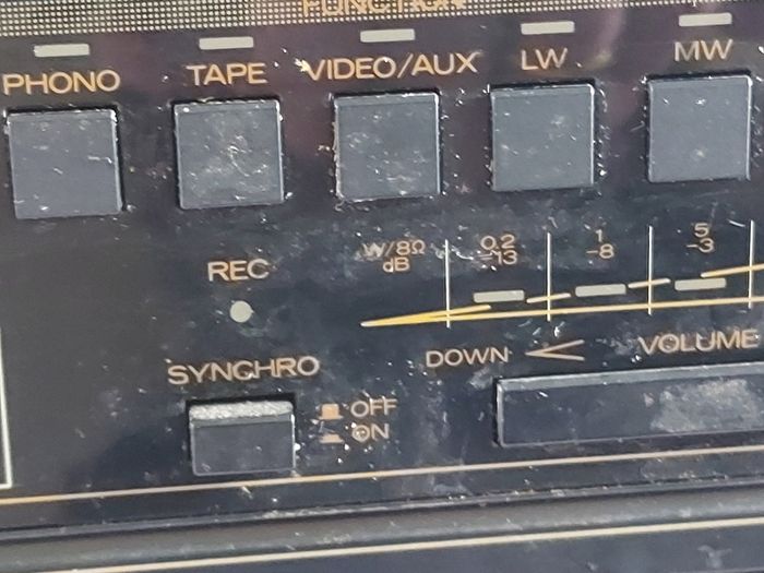 Mitsubishi Music Centre, Model DA-60R, Radio, CD, Tape, Phono, Aux, 2 Philips speakers included, in good condition for its age