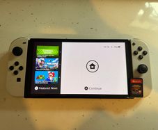 Nintendo Switch Oled with Minecraft dungeons