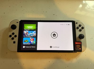 Nintendo Switch Oled with Minecraft dungeons