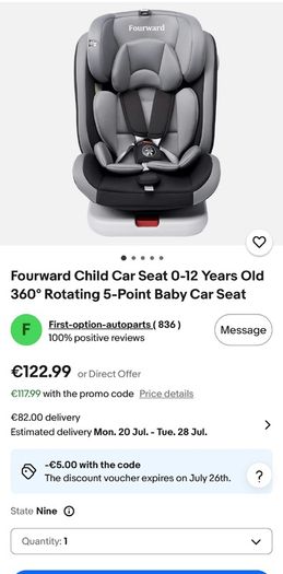 baby car seat 360
