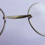 Antique wire rimmed glasses, Ben Franklin style, 1800s,With Original Case Image 4