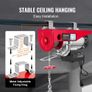 249.5 kg Lifting Capacity, 510W 220V Electric Steel Wire Winch with Wireless Remote Control, 1219 cm Single Cable Image 2