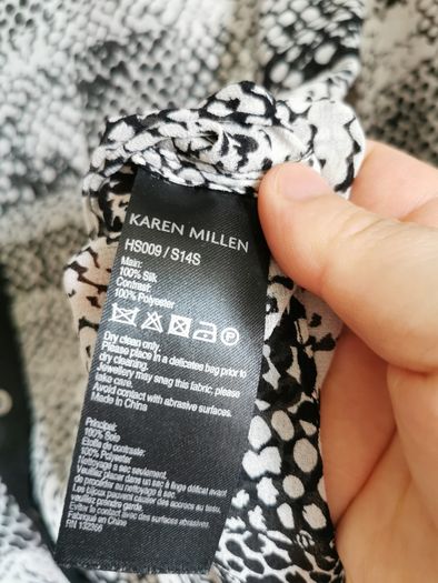 Karen millen silk blouse UK 10
