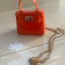 Girl's Mini Orange Crossover Bag Image 2