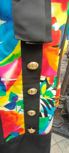 Vintage 80s 90s Jacqueline lechat Cannes pencil floral dress with cropped blazer