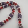 Antique Venetian Style Trade & Venetian whiteHeart Glass Beads Necklace Image 10