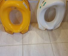 Non-slip toilet training seats x2