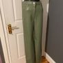 Olive Wilfred pleather trousers Image 2