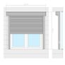 Roller Shutter Aluminium 160x150 cm White Image 6