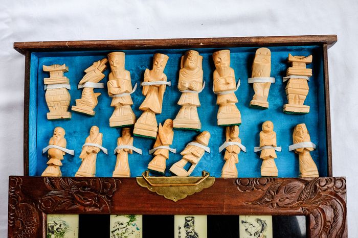 Vintage Japanese Chess Set