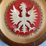 Polish Carved Wooden Plate Image 3