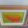 Lovely Pair of Framed Prints of Brightly Coloured Artworks of Animals in a Naive And Fun Style Perfect for a Baby Nursery or Kids Bedroom Image 9