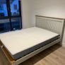 Oak King size bed frame & Mattress Image 4