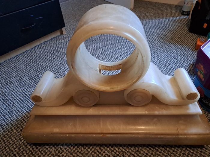 Alabaster clock case