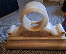 Alabaster clock case