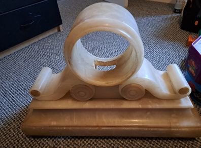Alabaster clock case