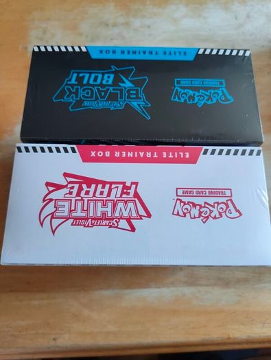 Pokemon Tcg Scarlet and Violet Black Bolt and White Flare Elite Trainer Box ETB
