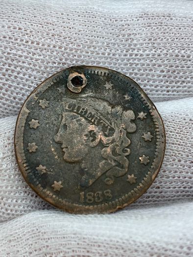 USA 1838 Large Cent Coronet Head